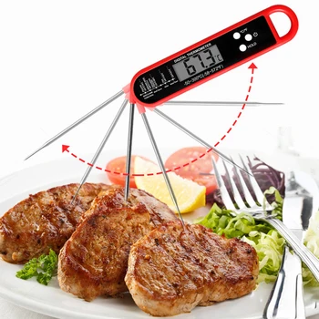 Водоустойчив Цифров Кухненски хранително-вкусовата термометър за месо, вода, мляко, Сонда за готвене, Барбекю, Електронен термометър за фурна, кухненски инструменти