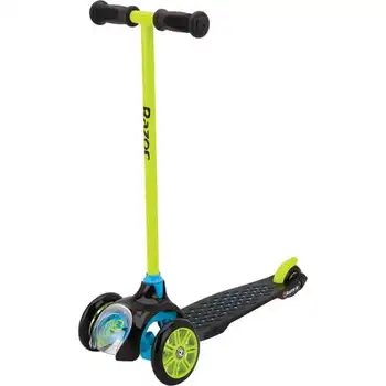 Триколка скутер T3 - зелен, детски скутер за деца от 3 и повече години, тежи до 48 килограма, унисекс