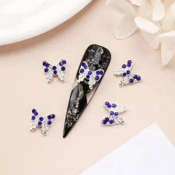Трайни декорации за нокти, блестящи висулки за нокти под формата на пеперуди, 3d инкрустация кристали, аксесоари за маникюр 