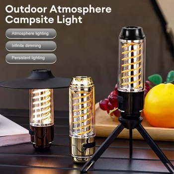 Преносим Фенер с регулируема яркост, USB, Акумулаторна батерия, 3 режима на осветление, Кемпинговый фенер, Водоустойчив палатка, Окачена лампа, Открит led фенерче