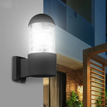 Led монтиран на стената лампа Водоустойчива IP65 Външни led осветление Стена За Верандата Скоба Лампа E27 Изход Ac 85-240 В Led монтиран на стената лампа